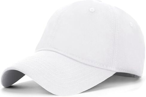 قبعة بيسبول كبيرة الحجم XXL للرؤوس الكبيرة 23.6 بوصة - 25.6 بوصة، قبعات جولف كبيرة جدًا ومنخفضة للغاية، قبعات للأب، قبعة بحزام خلفي قابلة للتعديل in Kuwait