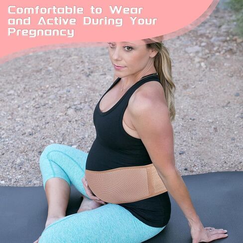 Accubio حزام البطن الأمومة، دعم الحمل حزام البطن، حزام الأمومة قابل للتعديل، دعم البطن الحمل للنساء الحوامل، حزام البطن الحمل، فاجا بارا إمبارازادا، تخفيف آلام الورك الخلفي in Kuwait