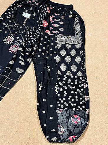 SAHIBA Handicraft India® Harem Pants for Women Patchwork Yoga Boho Palazzo Maternity PJ Clothing in Saudi Arabia