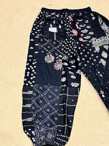 SAHIBA Handicraft India® Harem Pants for Women Patchwork Yoga Boho Palazzo Maternity PJ Clothing in Saudi Arabia