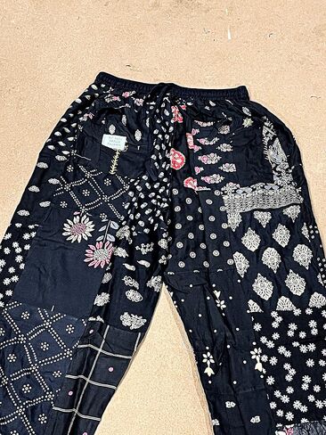 SAHIBA Handicraft India® Harem Pants for Women Patchwork Yoga Boho Palazzo Maternity PJ Clothing in Saudi Arabia