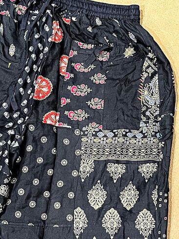 SAHIBA Handicraft India® Harem Pants for Women Patchwork Yoga Boho Palazzo Maternity PJ Clothing in Saudi Arabia