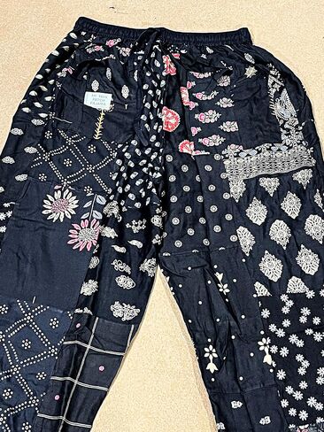 SAHIBA Handicraft India® Harem Pants for Women Patchwork Yoga Boho Palazzo Maternity PJ Clothing in Saudi Arabia