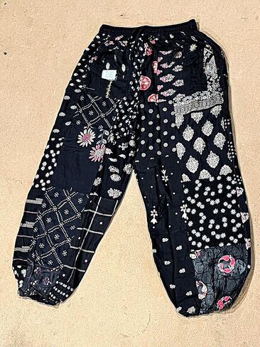 SAHIBA Handicraft India® Harem Pants for Women Patchwork Yoga Boho Palazzo Maternity PJ Clothing in Saudi Arabia