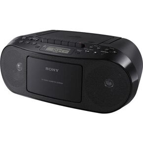 Sony Portable Stereo Cd Player & Tape Cassette Recorder With Digital Tuner AM/FM Radio & Mega Bass Reflex Stereo Sound System Plus 6ft CubeCable Aux Cable to Connect Any Ipod, Iphone or Mp3 Digital Audio Player in Kuwait