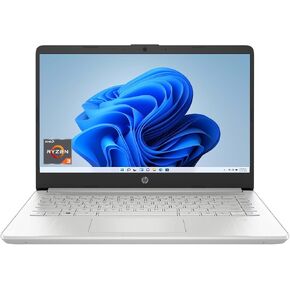 HP 14'' Full HD Screen Laptop, AMD Ryzen 3 3250U Processor, 8GB DDR4 RAM, 256GB SSD, USB Type-C, Wi-Fi, HD Webcam, HDMI, Windows 11 Home, Silver in Saudi Arabia
