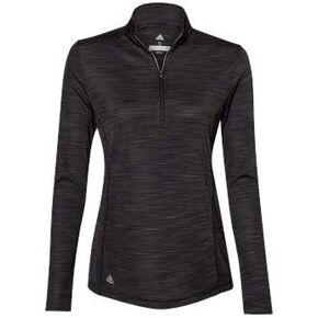adidas Womens Lightweight Melange Quarter-Zip Pullover (A476) -Black Mela in Saudi Arabia