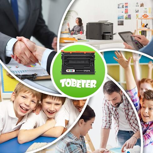 خرطوشة حبر متوافقة مع ToBeter استبدال لطابعة HP 37A CF237A 37X CF237X لشركة Enterprise M607 M608 M609 M631 M632 M633 Flow MFP M631h M632z سلسلة طابعة ليزر (أسود، 1 حزمة عالية الإنتاج) in Kuwait