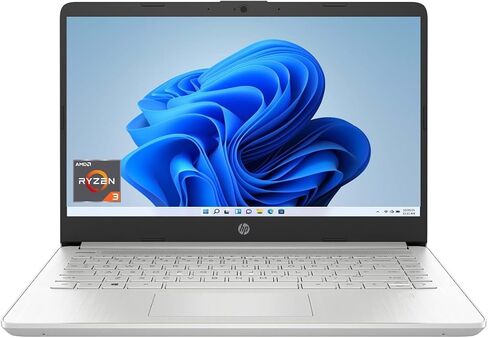 HP 14'' Full HD Screen Laptop, AMD Ryzen 3 3250U Processor, 8GB DDR4 RAM, 256GB SSD, USB Type-C, Wi-Fi, HD Webcam, HDMI, Windows 11 Home, Silver in Saudi Arabia