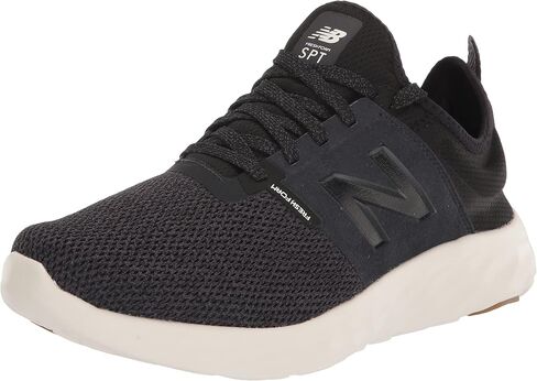 New Balance Men's Fresh Foam Sport V2 Running Shoe, Black/Phantom/Sea Salt, 8.5 X-Wide in Saudi Arabia
