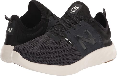 New Balance Men's Fresh Foam Sport V2 Running Shoe, Black/Phantom/Sea Salt, 8.5 X-Wide in Saudi Arabia