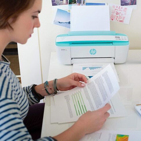 طابعة HP DeskJet 3755 المدمجة الكل في واحد، حبر HP الفوري، تعمل مع Alexa - Stone Accent (J9V91A) in Saudi Arabia