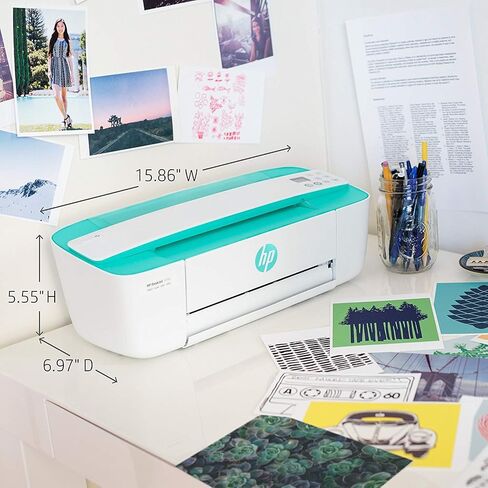 طابعة HP DeskJet 3755 المدمجة الكل في واحد، حبر HP الفوري، تعمل مع Alexa - Stone Accent (J9V91A) in Saudi Arabia