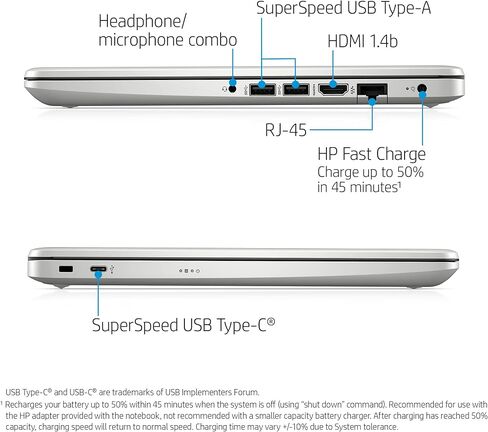لاب توب 2019 HP 14" FHD | Intel Quad-Core Pentium Silver N5000 حتى 2. 7 جيجاهرتز | DDR4 جيجابايت | 64GB eMMC SSD | Office 365 Personal-1yr | يدعم حتى 256G Micro SD تخزين إضافي in Saudi Arabia