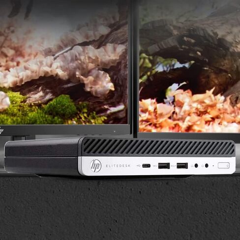 HP كمبيوتر مكتبي صغير 800 G3 اليت ديسك للاعمال بمعالج انتل رباعي النواة i5-6500T وذاكرة RAM DDR4 سعة 16GB وSSD 512GB ومنفذ Type-C وماوس كيبورد سلكي جديد وويندوز 10 برو 64 بت (مجدد) in Kuwait