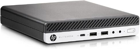 HP كمبيوتر مكتبي صغير 800 G3 اليت ديسك للاعمال بمعالج انتل رباعي النواة i5-6500T وذاكرة RAM DDR4 سعة 16GB وSSD 512GB ومنفذ Type-C وماوس كيبورد سلكي جديد وويندوز 10 برو 64 بت (مجدد) in Kuwait