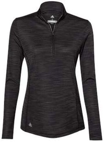 adidas Womens Lightweight Melange Quarter-Zip Pullover (A476) -Black Mela in Saudi Arabia