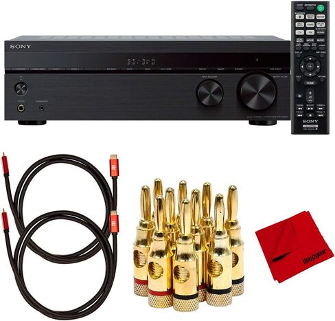 Sony STRDH590 5.2 Multi-Channel 4k HDR AV Receiver with Deco Gear HDMI Cable Bundle in Kuwait