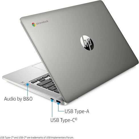 HP Chromebook 14-inch HD Laptop, Intel Celeron N4000, 4 GB RAM, 32 GB eMMC, Chrome (14a-na0020nr, Ceramic White) in Saudi Arabia