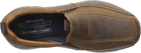 Skechers Relaxed Fit Glides Docklands Mens Loafers Dark Brown 10.5 W in Saudi Arabia