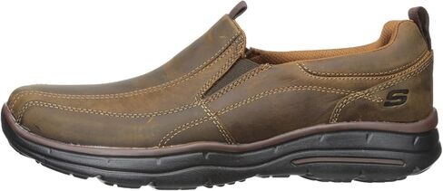 Skechers Relaxed Fit Glides Docklands Mens Loafers Dark Brown 10.5 W in Saudi Arabia