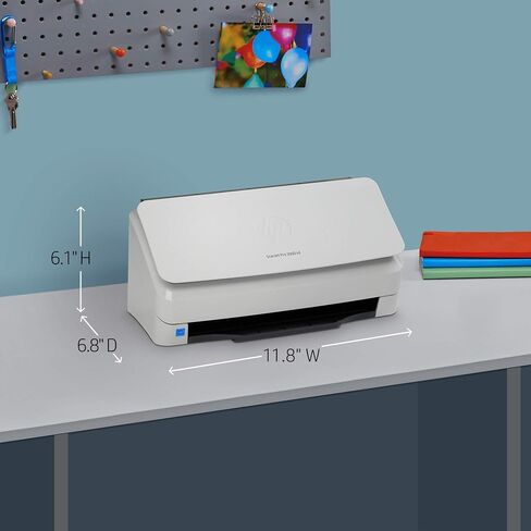 HP ScanJet Pro 3000 s4 Sheet-Feed Scanner (6FW07A), Light Grey, Small (Renewed) in Saudi Arabia