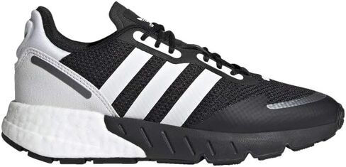 Adidas ZX 1K Boost (للأطفال الكبار) أسود/أبيض/أسود فضي معدني 4.5 للأطفال الكبار in Kuwait