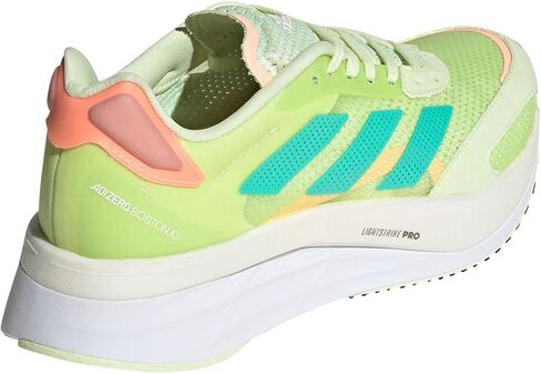 adidas Adizero Boston 10 Running Shoe - Women's Almost Lime/Mint Rush/Light Flash Orange, 9.5 in Kuwait