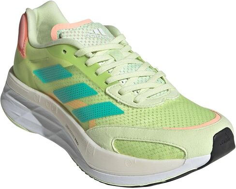 adidas Adizero Boston 10 Running Shoe - Women's Almost Lime/Mint Rush/Light Flash Orange, 9.5 in Kuwait