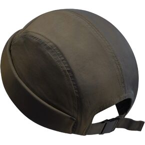 CLAPE Quick Dry Brimless Hat Mens Docker Cap Nylon 5 Panel Hats No Brim Skullcap Worker Sailor Cap Rolled Cuff Harbour Hat