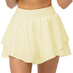 Yuerlian Tennis Skirts for Women with Pockets Athletic Golf Skorts Skirts Running Workout Skorts Skirt