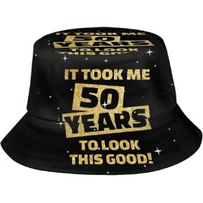 Happy Birthday Bucket Hat Fisherman Hat Beach Travel Sun Hat Outdoor Cap for Unisex Men Women in Saudi Arabia