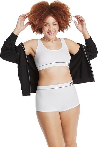 حمالة صدر Hanes Women's Originals بدون خياطة مضلعة، حمالة صدر بلوفر لاسلكية، مقاس ComfortFlex in Kuwait