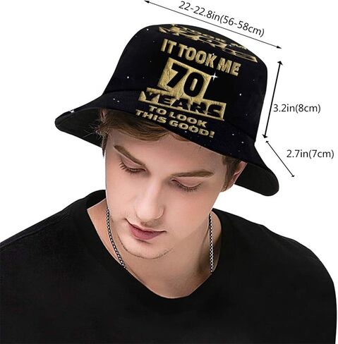 Happy Birthday Bucket Hat Fisherman Hat Beach Travel Sun Hat Outdoor Cap for Unisex Men Women in Saudi Arabia