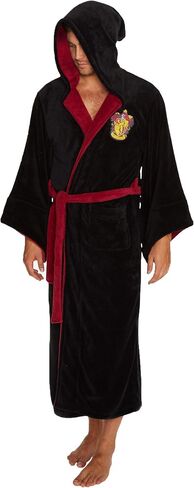 Harry Potter Gryffindor Hooded Bathrobe for Men/Women | Soft Plush Spa Robe for Adults | Lightweight Fleece Shower Robe With Belted Tie | One Size Fits Most Adults in Saudi Arabia