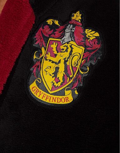 Harry Potter Gryffindor Hooded Bathrobe for Men/Women | Soft Plush Spa Robe for Adults | Lightweight Fleece Shower Robe With Belted Tie | One Size Fits Most Adults in Saudi Arabia