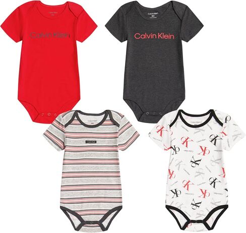 Calvin Klein Baby Boys 4 Pieces Pack Bodysuit in Kuwait