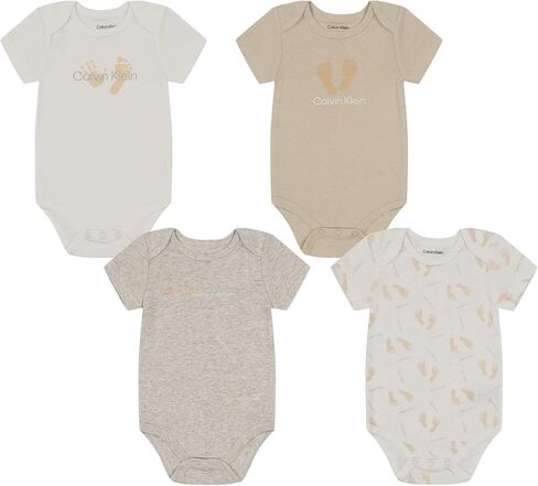 Calvin Klein Baby Boys 4 Pieces Pack Bodysuit in Kuwait