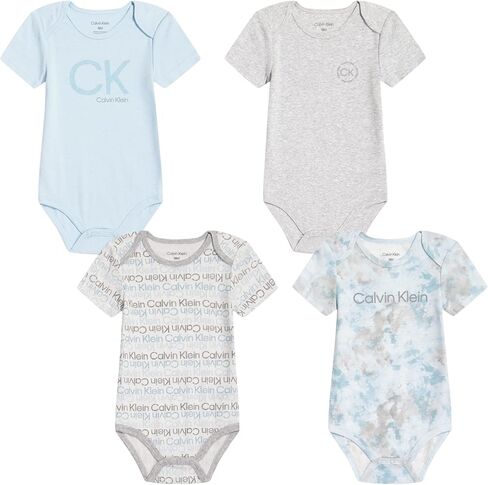 Calvin Klein Baby Boys 4 Pieces Pack Bodysuit in Kuwait