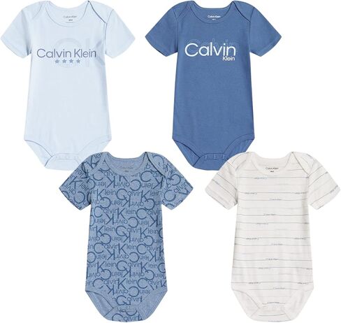 Calvin Klein Baby Boys 4 Pieces Pack Bodysuit in Kuwait