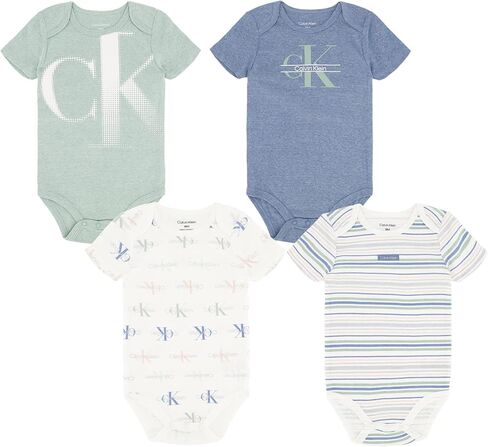 Calvin Klein Baby Boys 4 Pieces Pack Bodysuit in Kuwait