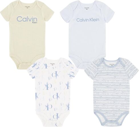 Calvin Klein Baby Boys 4 Pieces Pack Bodysuit in Kuwait