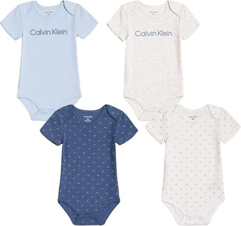 Calvin Klein Baby Boys 4 Pieces Pack Bodysuit in Kuwait