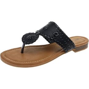 Pierre Dumas Women's Rosetta Slip On Thong Sandal in Saudi Arabia