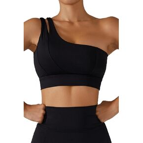 UNIPEACH Womens One-Shoulder Sports Bra High Support Workout Crop Top Gym Tank Yoga Fitness Activewear for Women in Saudi Arabia