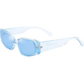 Dollger Rectangle Sunglasses for Women Men Retro Chunky Y2K Sunglasses Rectangular 90s 00s sunglasses Pink in Saudi Arabia