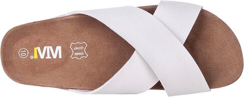 Women's Cork Footbed Sandals - Cow Suede Insole X-Band Slide Sandals for Women Open Toe Beach Sandals in Kuwait