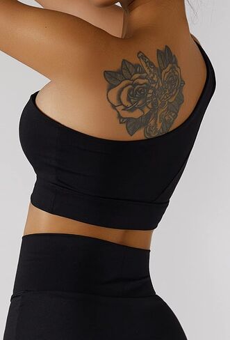 UNIPEACH Womens One-Shoulder Sports Bra High Support Workout Crop Top Gym Tank Yoga Fitness Activewear for Women in Saudi Arabia