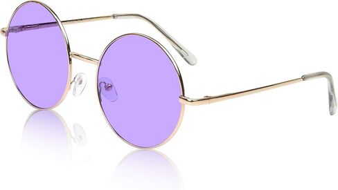 SunnyPro Big Round Sunglasses Retro Circle Tinted Lens Glasses UV400 Protection in Kuwait
