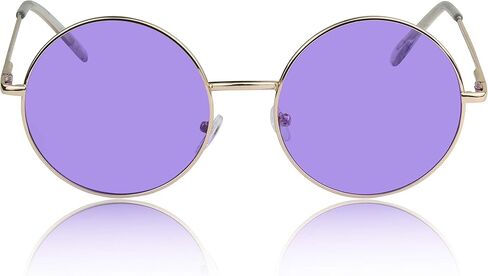SunnyPro Big Round Sunglasses Retro Circle Tinted Lens Glasses UV400 Protection in Kuwait